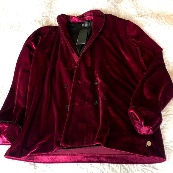 NWT Velour Blazer - Picture 2 of 4